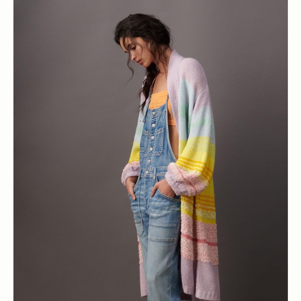 Anthro Rainbow duster one size